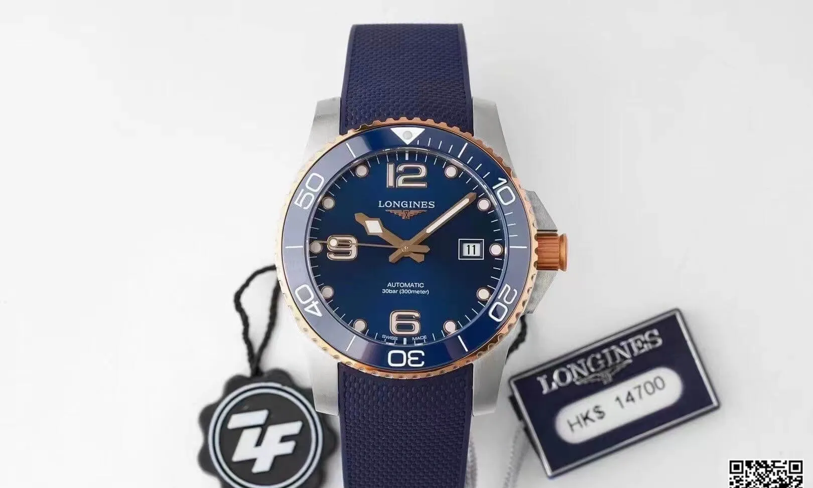 Longines Concas L3.781.3.98.9 ZF Factory 1:1 Best Edition Replica Watch Blue Bezel